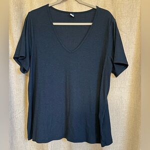 Old Navy Women's Navy V-Neck Short Sleeve Tee
